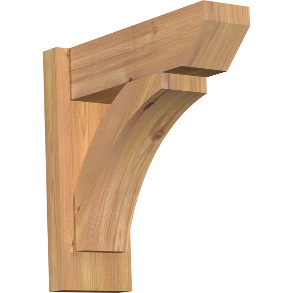 Ekena Millwork Thorton Slat Smooth Outlooker, Western Red Cedar, 5 1/2"W x 16"D x 16"H OUT06X16X16THR06SWR - main